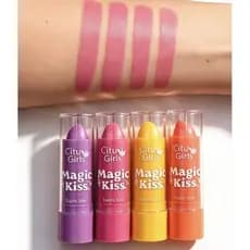 Balm Tint City Girls Batom Hidratante Labial Com Cor Natural Longa Duração 3,1g Maquiagem Blogueira