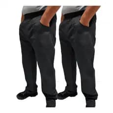 Kit C/ 2 Calça de Uniforme Mecânico Brim Profissional Reforçada