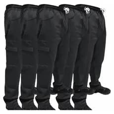 Kit C/ 5 Calça de Uniforme Metalúrgica Brim Profissional Reforçada