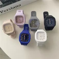 Novo estilo relógio quadrado feminino estilo Preppy relógio de quartzo estudante simples comércio exterior relógio eletr