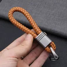 Chaveiro De Couro Artesanal Para Chave Do Carro / Bijuteria Presente K2098