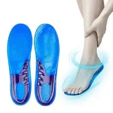 Par De Palmilha Silicone Gel Ortopédica Anti Impacto Facilite Plantar