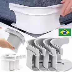 4pcs Prendedor de Lençol Antideslizante – Fixador de Cama Ajustável, Fita Sem Pregos