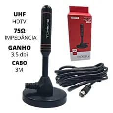 Antena Digital Interna Tv Digital Hdtv Uhf 3.5 Dbi