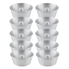 Kit Com 10 Forma Bolo E Pudim  Com Furo No Meio Tamanho 18