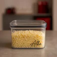 Porta alho - pote para alho - porta cebola - porta molho de tomate cozinha Adesivo Transparente porta tempero