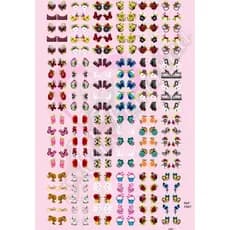 kit de adesivos com 240 adesivos de unha a escolha atacado kit manicure