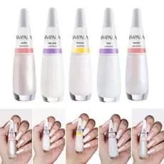 Kit 5 Esmalte Impala Francesinha Branco Clarinho Perolado Cremoso