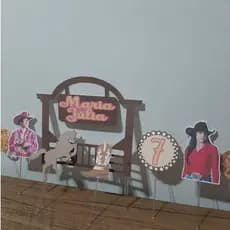 Topo de bolo Ana Castela personalizado