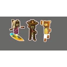 Kit 50 Tags/Tubetes Super Bear Adventure