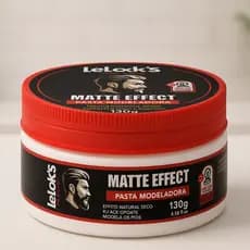 Lelook’s Pasta Modeladora Matte 130g – Cabelo Natural com Fixação Forte Premium