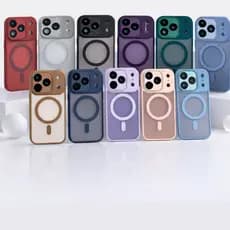 Capa de iPhone 17 Pro Max Capinha Magnética MagSafe  Case com Proteção de Lente