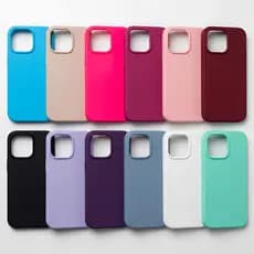 Kit 2 Capa Capinha Para iPhone 15 Pro Max Protege Contra Riscos Case de Silicone Aveludada Fechadas