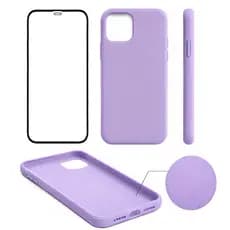 Kit1 Capa Capinha Compatível Com iPhone 11 + Película Interior Aveludado Proteção para Tela