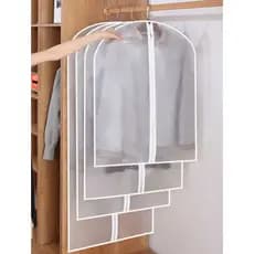 Kit 5 Capas Protetora Terno Vestido Jaqueta Roupas Impermeável Antimofo c/ Ziper