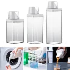 Dispenser Pote Multiuso com Copo Medidor Cozinha Lavanderia Alimentos Sabão Grãos Ração