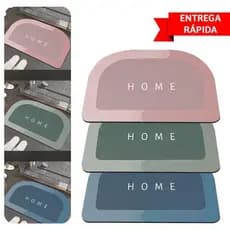 Tapete Mágico Antiderrapante Ultra Absorvente Capacho Banheiro