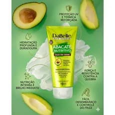 Óleo em Creme Dabelle Abacate 190ml | Leave-in Pré Poo Umectação Hidratação Cabelo Cacheado Crespo