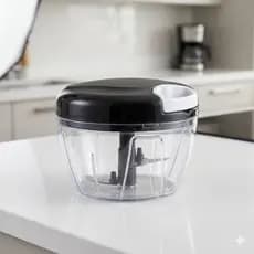 Processador de Alimentos Manual Semiautomático 500ml Triturador Cortador Multiuso