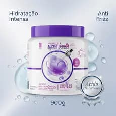 Creme De Pentear Super Bonita Ácido Hialurônico 900g Anti Frizz Hidratação