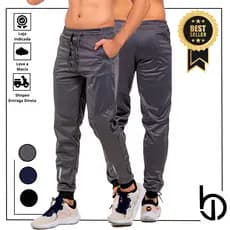 Calça Chimpa Masculina Poliéster Jogger Dryfit P ao GG Calça P/ Corrida Academia Ziper e Refletivo