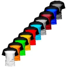 kit 10 Camiseta Sublimada Tamanho M ao GG Cores Variadas EXERCICIOS ACADEMIA TECIDO LEVE