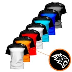 Kit 7 Camisetas Dry Fit Sublimada Masculina Esportiva Confortável Academia Promoção