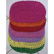 Tapetes de croche/Tapete de banheiro/ Tapete quarto/ tapete de porta unidade (70cmx48cm)