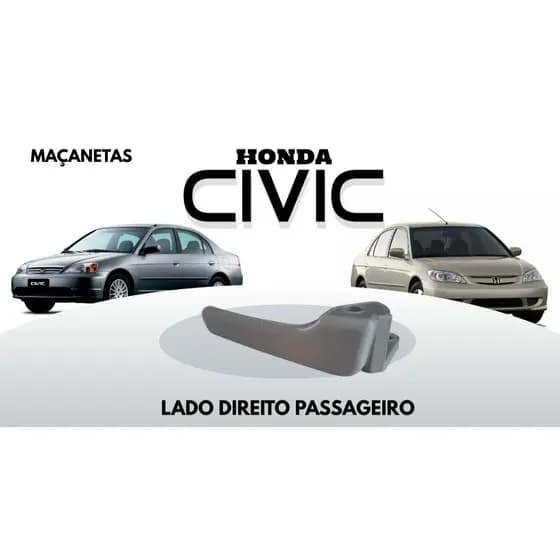Maçaneta Interna Gatilho Honda Civic 2001 A 2006 - Direito