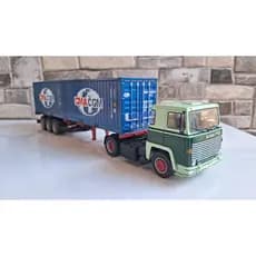 Miniatura Caminhão Carreta Scania 141 Porta Container - Sem Caixa