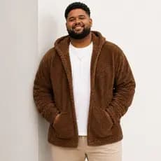 Casaco TEDDY Masculinho Plus Size