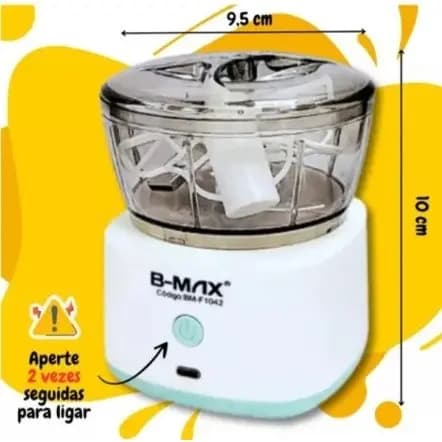 Mini Processador De Alimentos Triturador Elétrico 350ml Usb