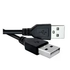 Cabo Usb Macho X Macho Nas Duas Pontas 1 Metro Cor Preto
