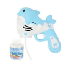 BRINQUEDO LANÇA BOLHA DE SABÃO BUBBLE GOLFINHO MUSICAL COM LED SOM LUZ