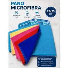 Kit10 pano microfibra 25x25 ideal pra limpeza de lentes de óculos