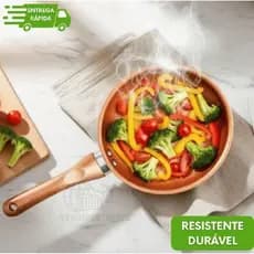 Frigideira Antiaderente Ceramica Rose Não Gruda Ovo 16cm Premium