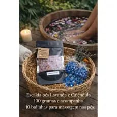 Escalda Pé Relaxante Spa dos Pés Lavanda e Calêndula