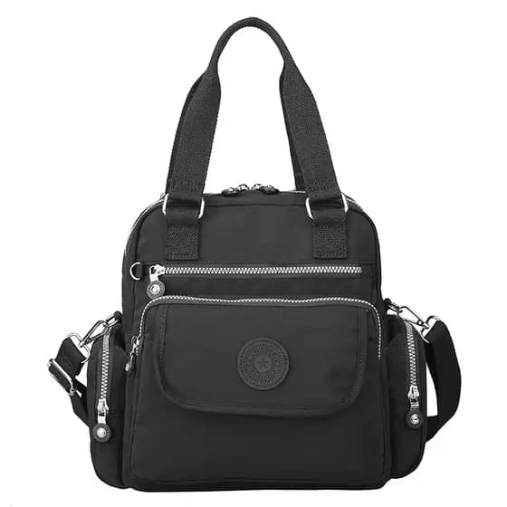 Xaviera Bolsa feminina nylon transversal tiracolo vira mochila impermeavel XV-2401