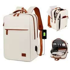 Xaviera bolsa Mochila Masculina Feminina USB Impermeável com Porta-Cabo e Compartimento Laptop