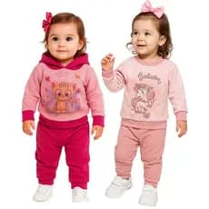 conjunto infantil inverno menina conjunto moletom infantil feminino  conjunto de frio menina agasalho de frio