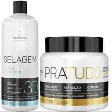 Borabella Selagem 3d Semi Definitiva 1 Litro + Pra Tudo 1kg promoção
