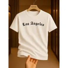 Camiseta Infantil Menino Menina Los Angeles 100% Algodão Blusinha Estampada Infantil Unissex