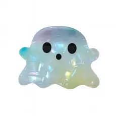 Piranha fantasma holográfico importada presilha cabelo