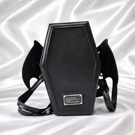 Mini Mochila Little Bat - Couro Sintético Gótica