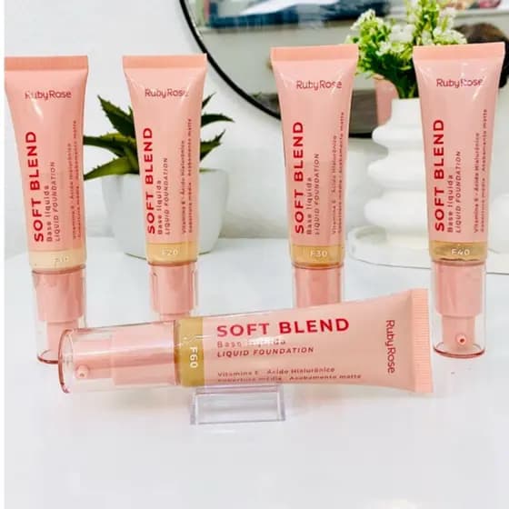 Base Líquida SOFT BLEND Ruby Rose  linha rosa