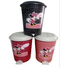 kit com 3 lixeira da mini 12 litros