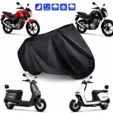 Capa Impermeável Para Moto Scooter Elétrica Anti UV Anti Risco Forrada Proteção Chuva Sol E Poeira