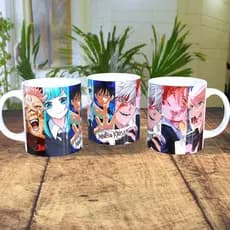 Caneca de porcelana  Anime personagens  – Gojo, Itadori, Sukuna, Jujutsu Kaisen 325ml