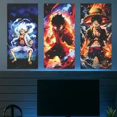 3 Quadro ou 1 unidade  one piece Placa Decorativa MDF -45x20!Envio Imediato!