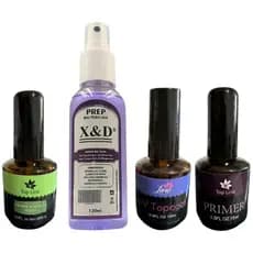 kit manicure lirió iniciante top coat lirio prime gel top coat prep xd 120ml kit completo led uv